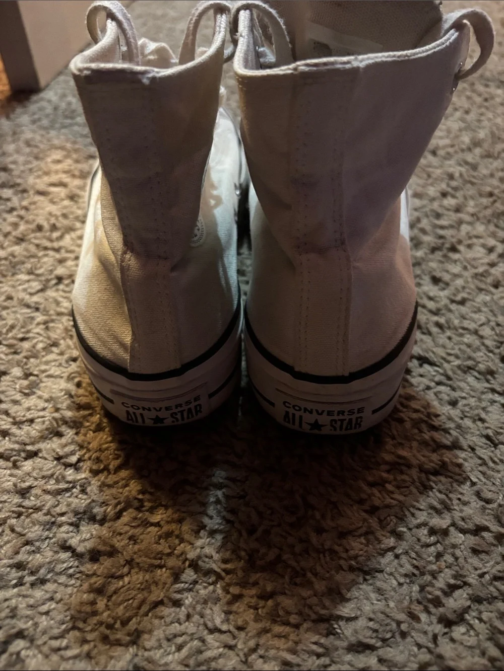 Converse White High Top Canvas Sneakers